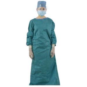 ODM Factory China Colored Non Woven PP Disposable Knitted Cuff Workshop Visitor Gowns